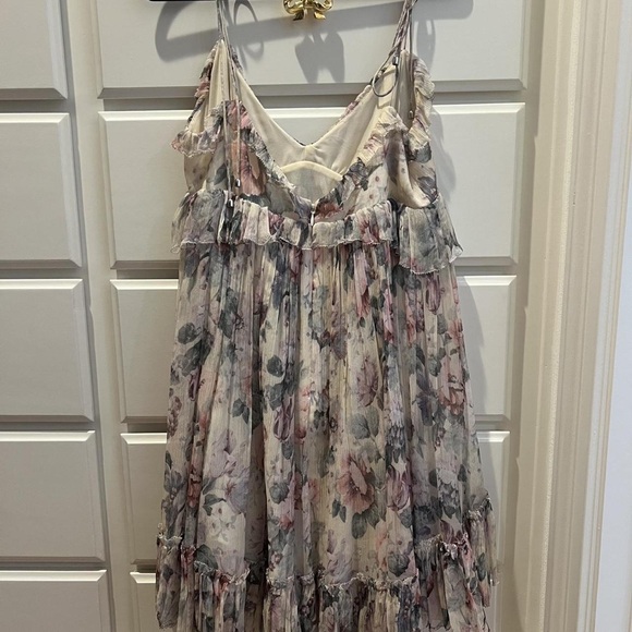 Zimmermann Floral Mini Dress - Pink and Cream - Picture 3 of 6